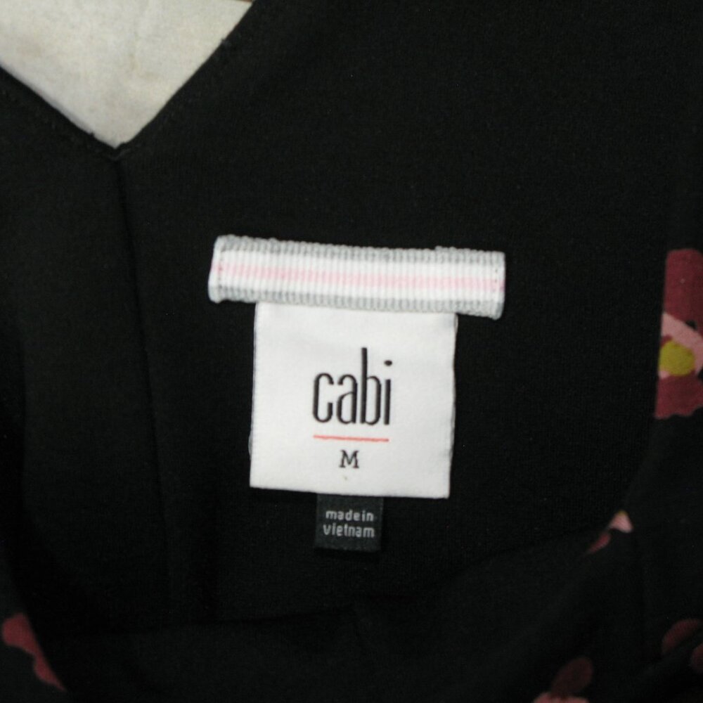 Cabi Distorted Flower Print Double Knit Cropped Tank Size Medium - Picture 6 of 6